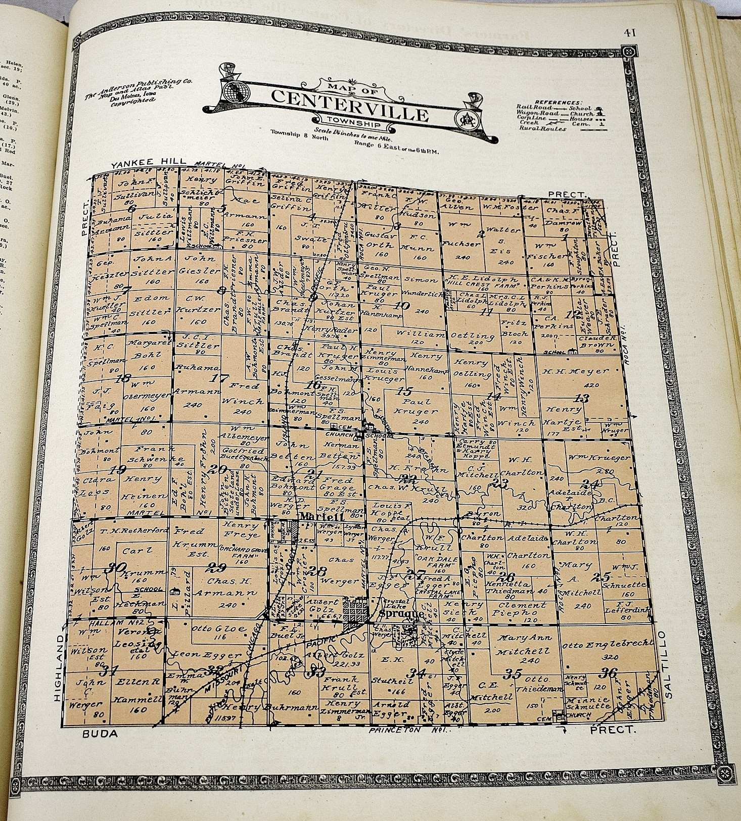 Atlas Of Lancaster County Nebraska Containing Maps Of Townships Of